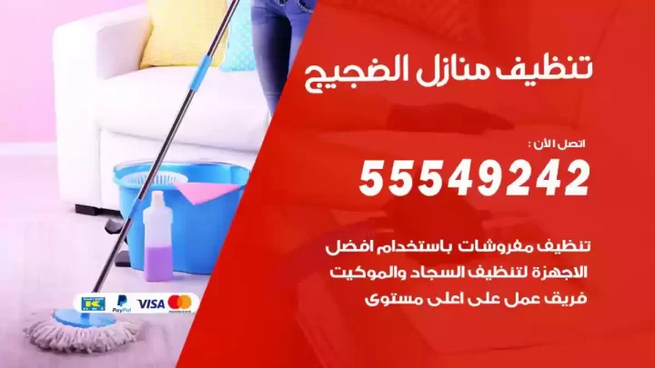 شركة تنظيف وتعقيم منازل الضجيج